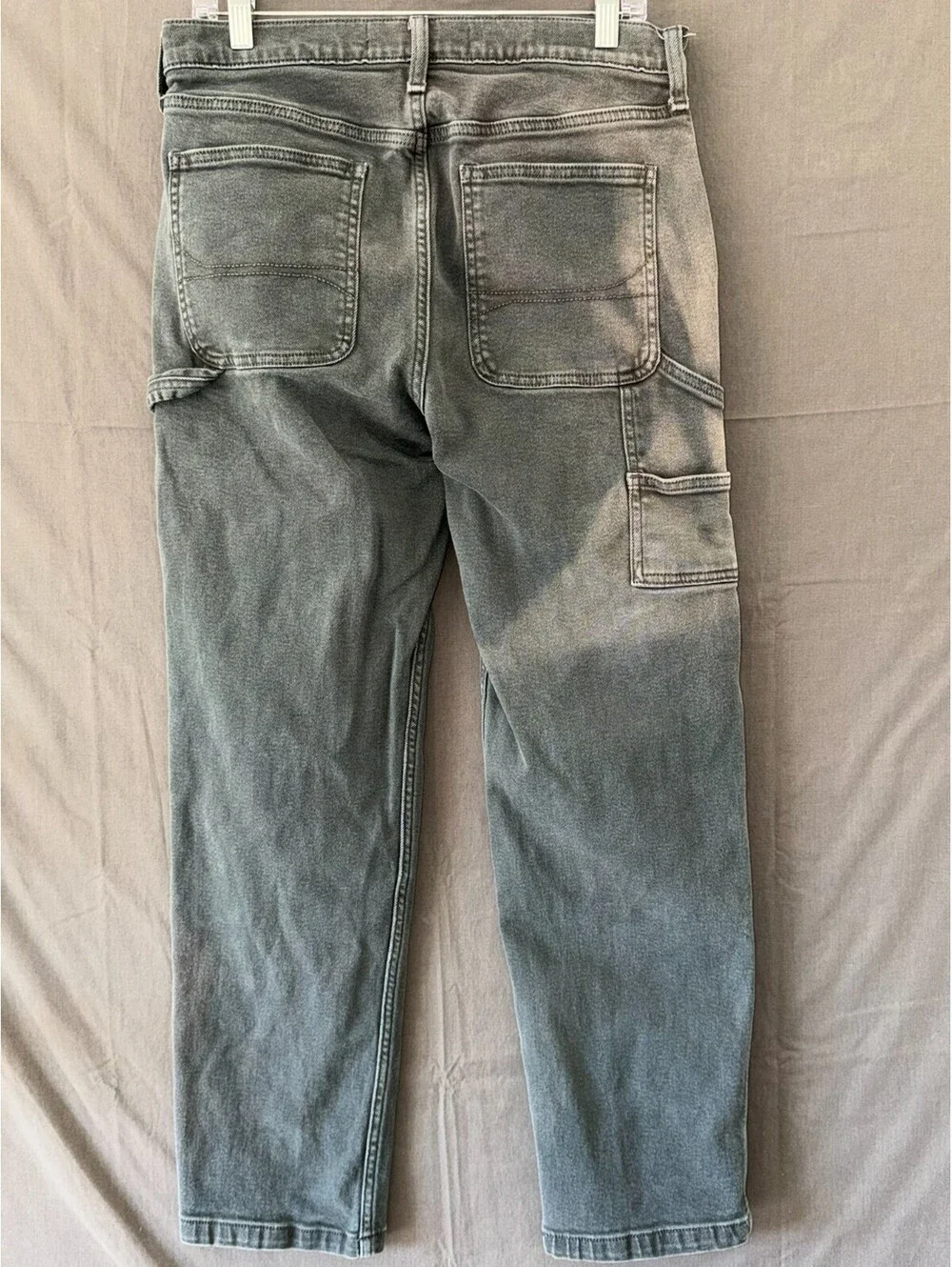 Hollister Loose Carpenter Jeans Gray Epic Flex W30 L32 Workwear Utility Denim